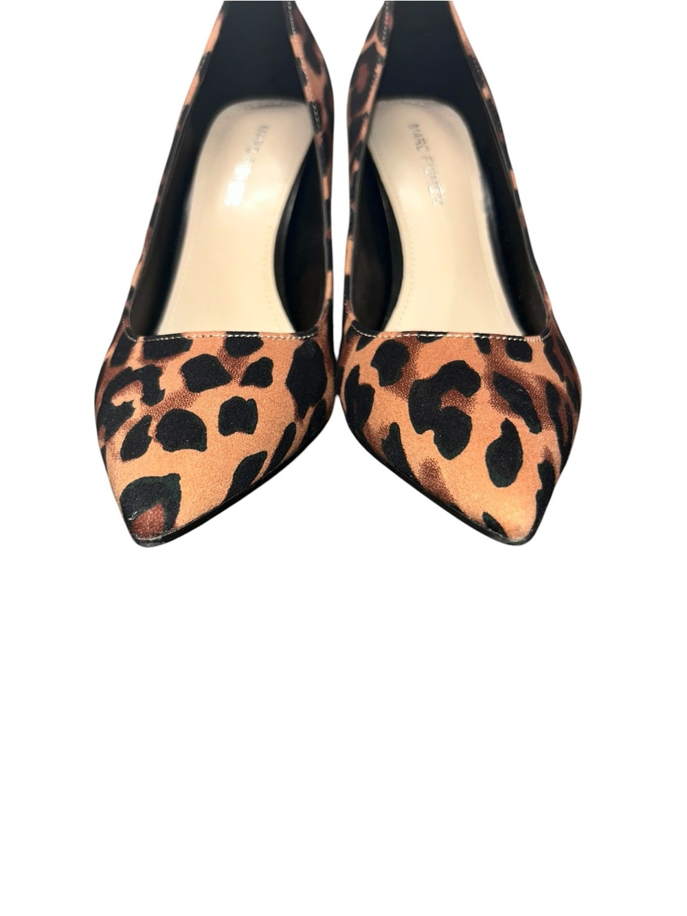 Marc Fisher Leopard Print Pointed Toe Block Heels Size 6.5M - Picture 7 of 11
